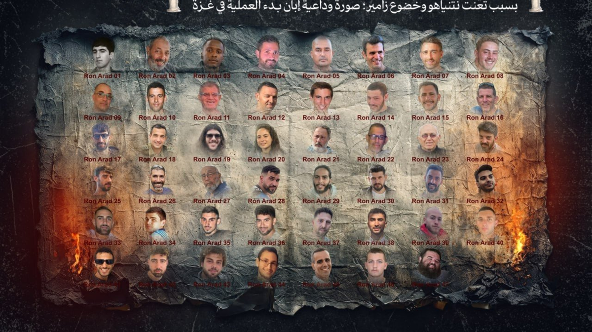 القسام تنشر "صورة وداعية" للأسرى الإسرائيليين